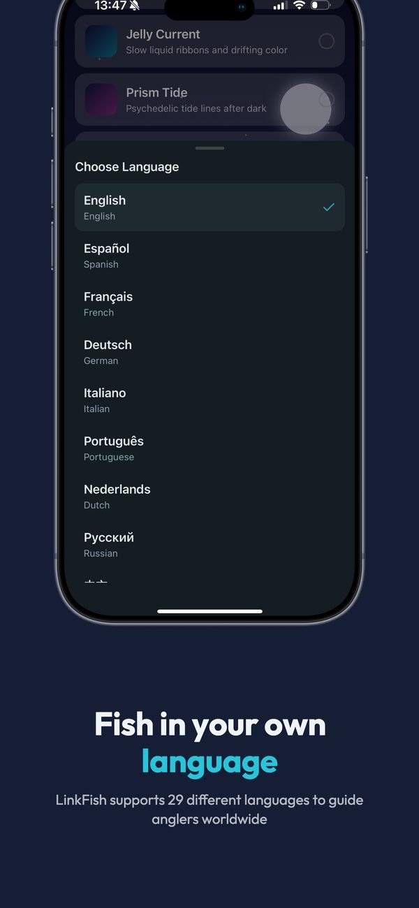 Fish in your own language: LinkFish supports 29 languages